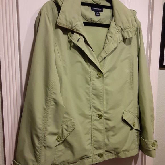 LANDS' END lightweight hooded jacket LP - Picture 6 of 8